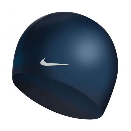 Фото шапочка для плавания nike solid silicone 93060440, силикон, fina approved