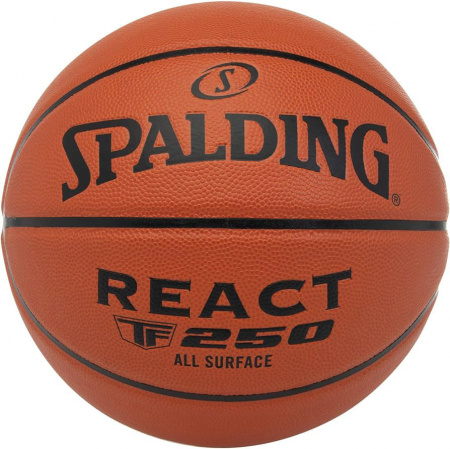 Фото мяч баскетбольный spalding tf-250 react 76802z, размер 6